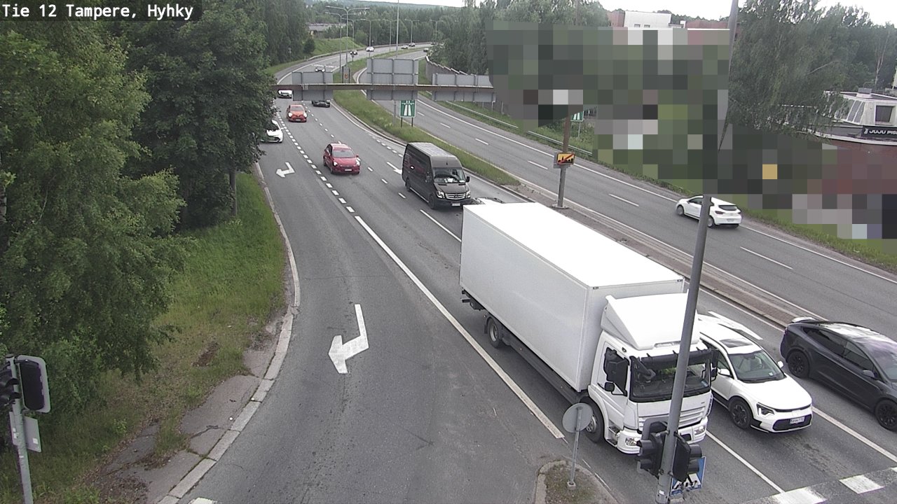 Weather Camera Image Väg 12 Tammerfors, Hyhky, Tampere, Pirkanmaa