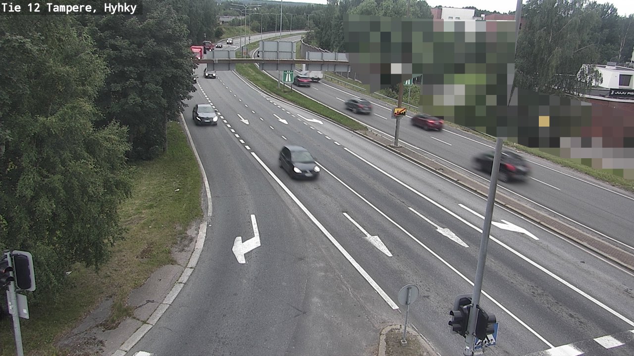 Weather Camera Image Väg 12 Tammerfors, Hyhky, Tampere, Pirkanmaa
