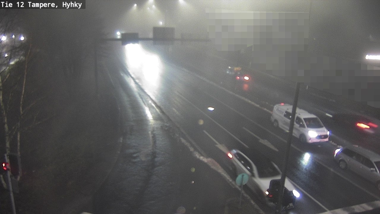 Weather Camera Image Väg 12 Tammerfors, Hyhky, Tampere, Pirkanmaa