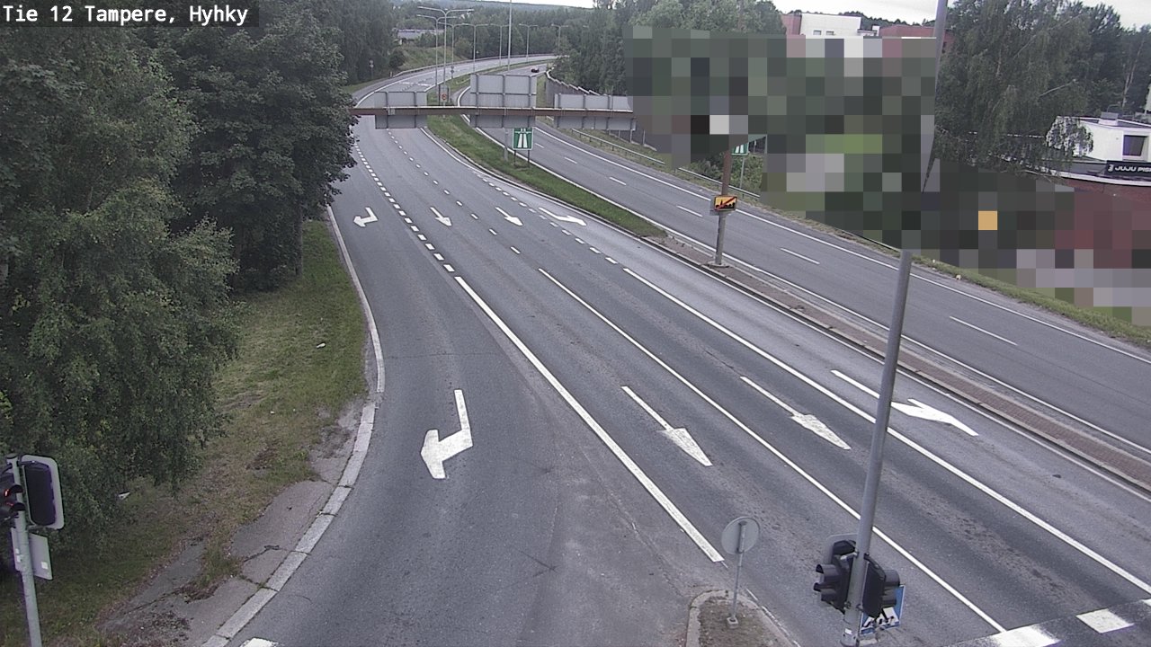 Weather Camera Image Väg 12 Tammerfors, Hyhky, Tampere, Pirkanmaa