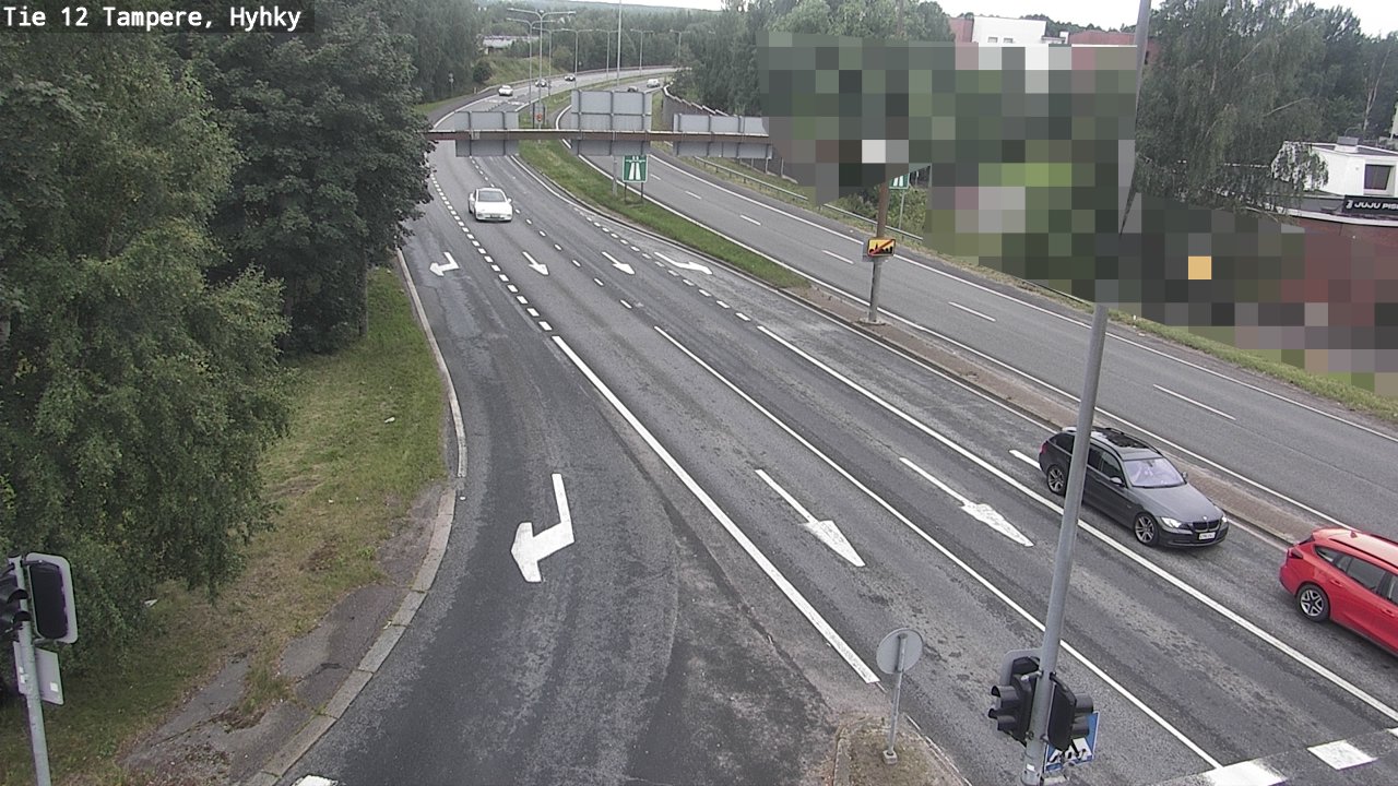 Weather Camera Image Väg 12 Tammerfors, Hyhky, Tampere, Pirkanmaa