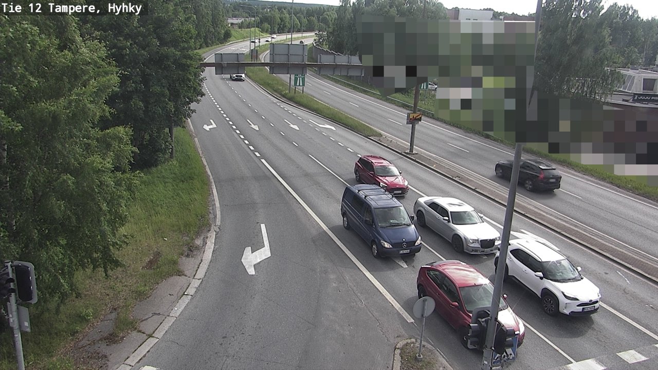 Weather Camera Image Väg 12 Tammerfors, Hyhky, Tampere, Pirkanmaa