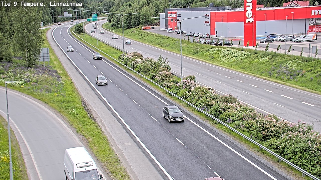 Weather Camera Image Väg 9 Tammerfors, Linnainmaa, Tampere, Pirkanmaa
