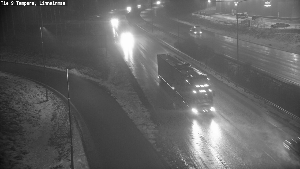 Weather Camera Image Väg 9 Tammerfors, Linnainmaa, Tampere, Pirkanmaa