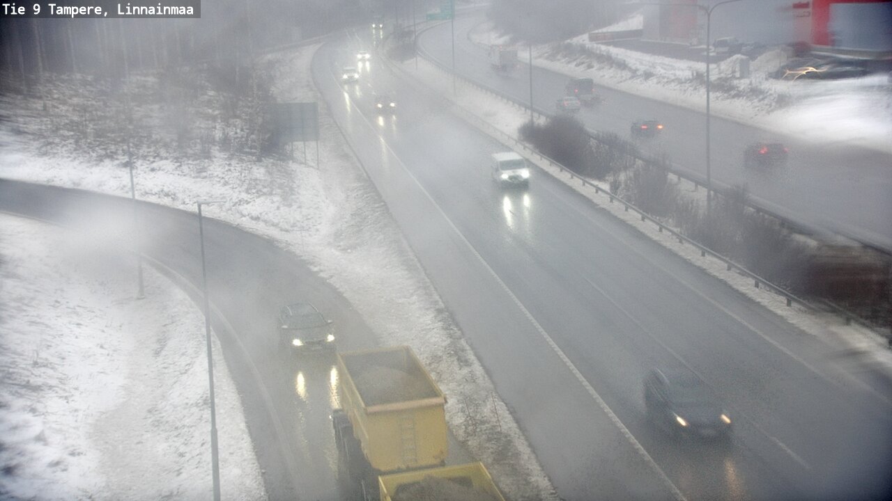 Weather Camera Image Väg 9 Tammerfors, Linnainmaa, Tampere, Pirkanmaa