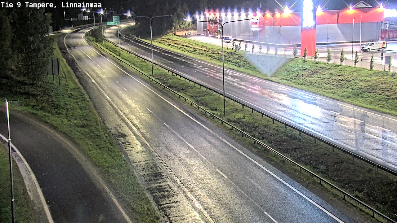 Weather Camera Image Väg 9 Tammerfors, Linnainmaa, Tampere, Pirkanmaa