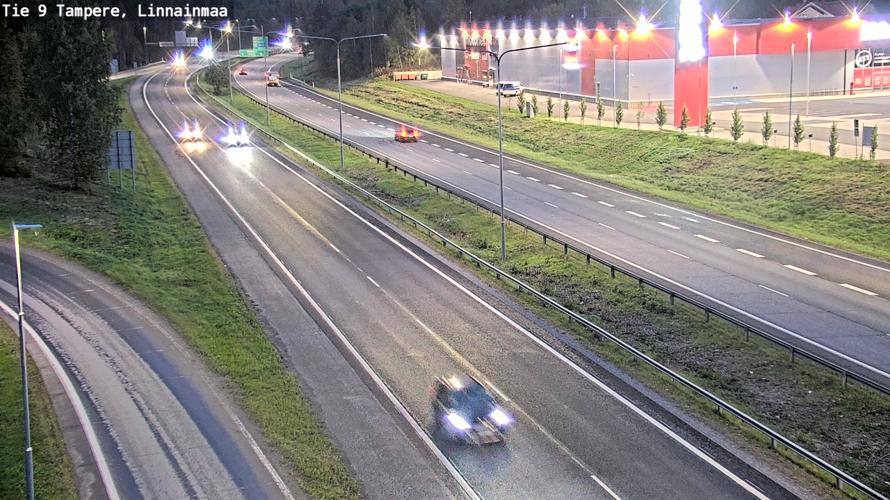 Weather Camera Image Väg 9 Tammerfors, Linnainmaa, Tampere, Pirkanmaa