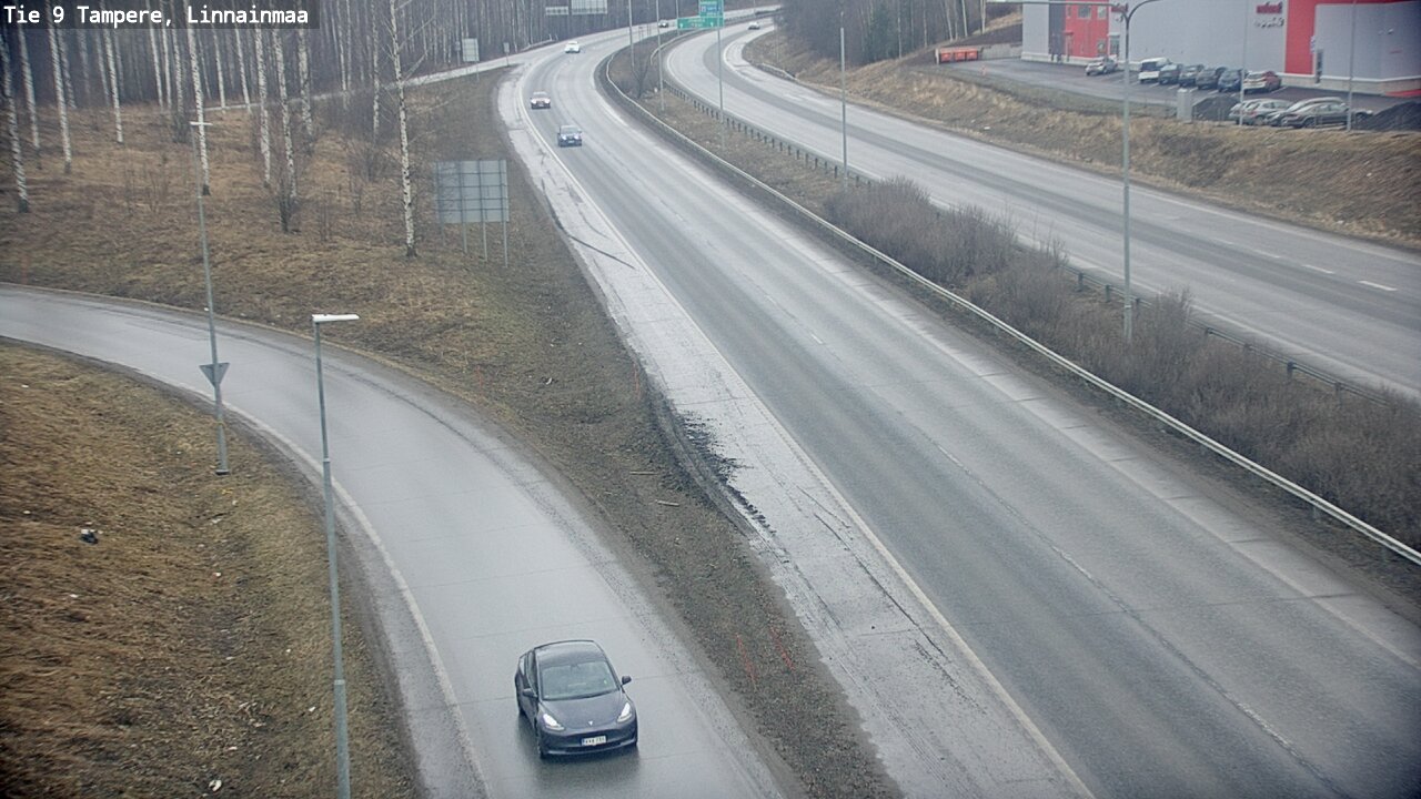 Weather Camera Image Väg 9 Tammerfors, Linnainmaa, Tampere, Pirkanmaa
