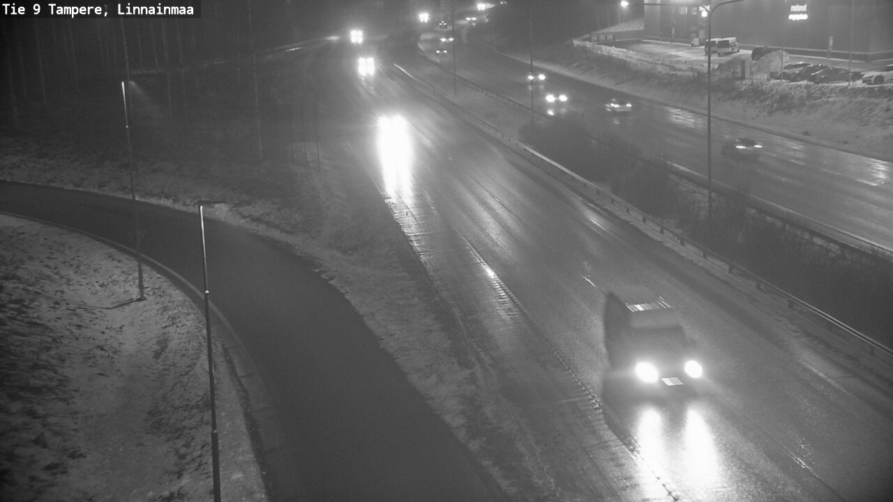 Weather Camera Image Väg 9 Tammerfors, Linnainmaa, Tampere, Pirkanmaa