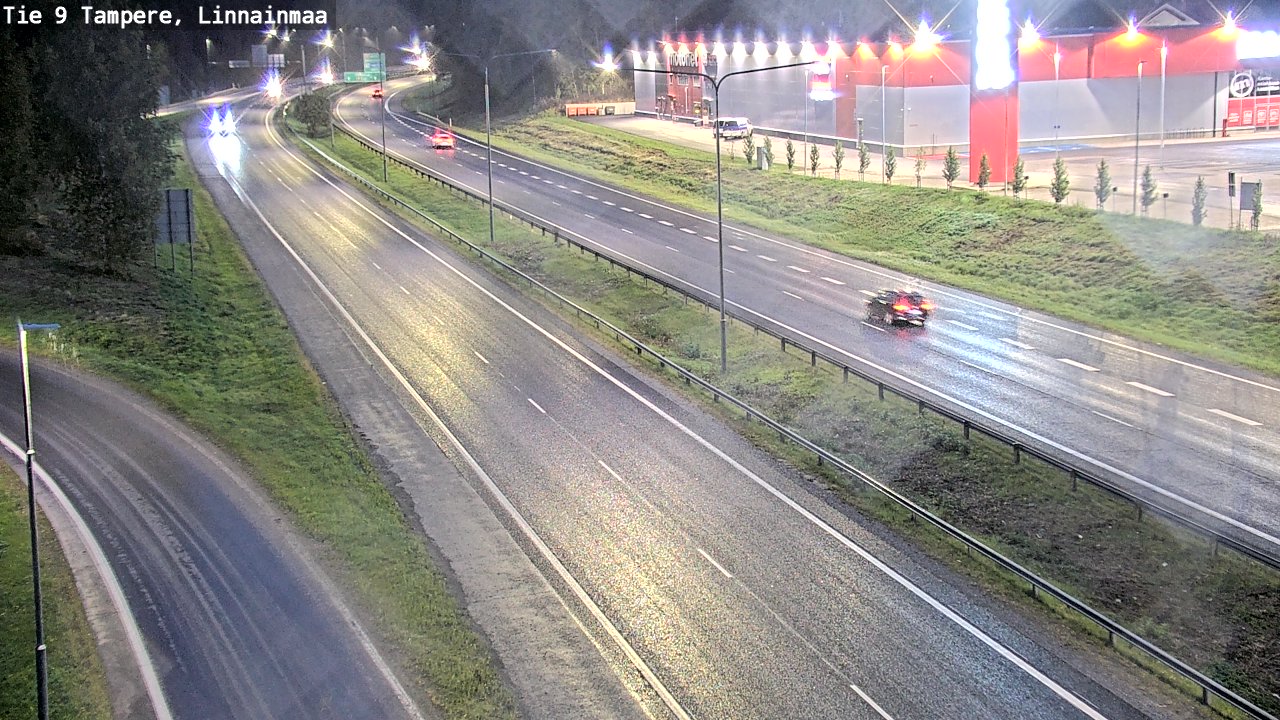 Weather Camera Image Väg 9 Tammerfors, Linnainmaa, Tampere, Pirkanmaa