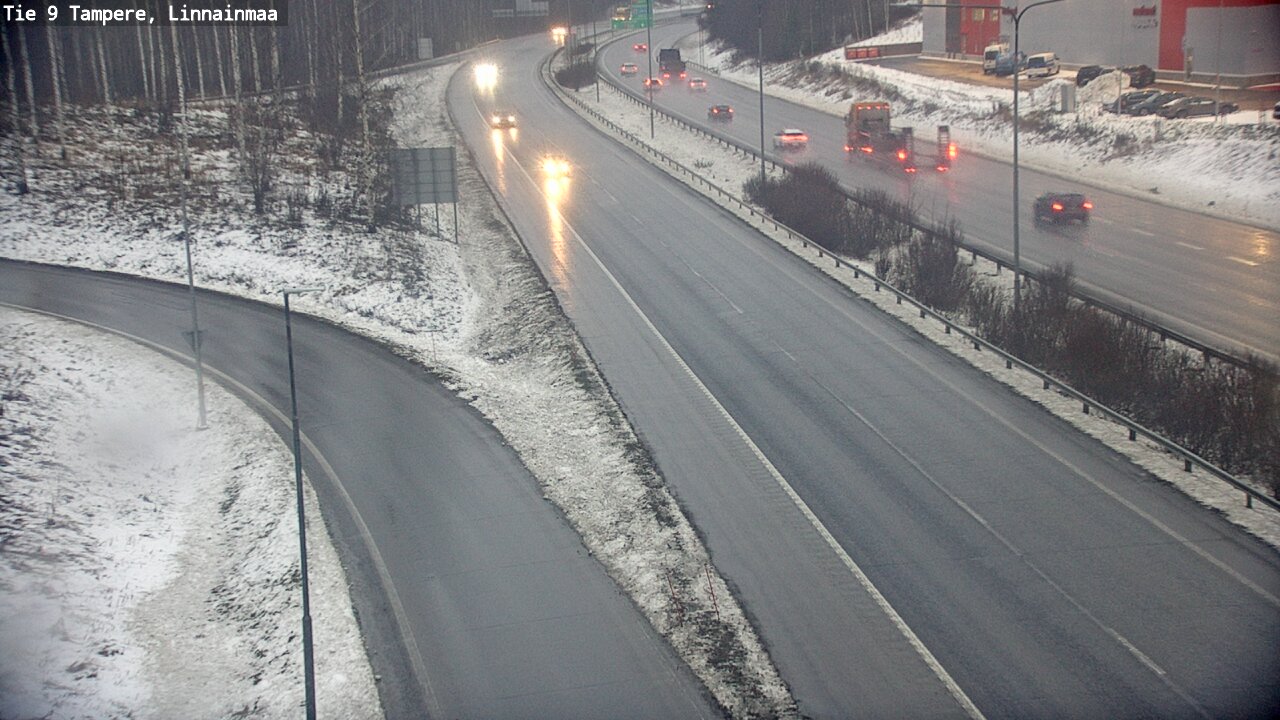 Weather Camera Image Väg 9 Tammerfors, Linnainmaa, Tampere, Pirkanmaa