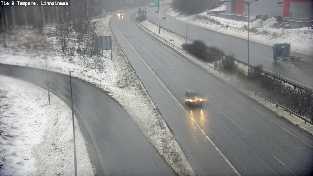 Weather Camera Image Väg 9 Tammerfors, Linnainmaa, Tampere, Pirkanmaa
