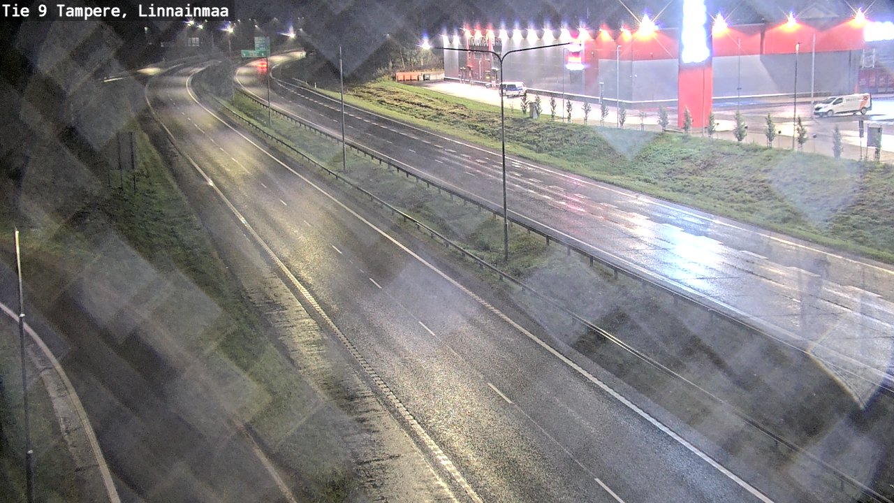 Weather Camera Image Väg 9 Tammerfors, Linnainmaa, Tampere, Pirkanmaa