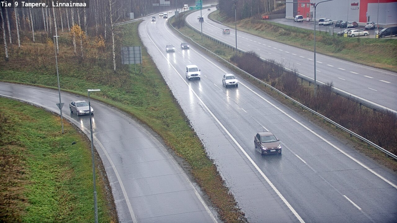Weather Camera Image Väg 9 Tammerfors, Linnainmaa, Tampere, Pirkanmaa