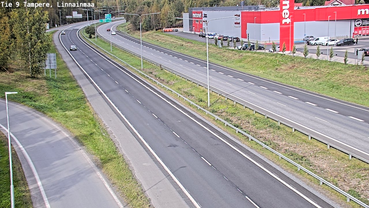 Weather Camera Image Väg 9 Tammerfors, Linnainmaa, Tampere, Pirkanmaa