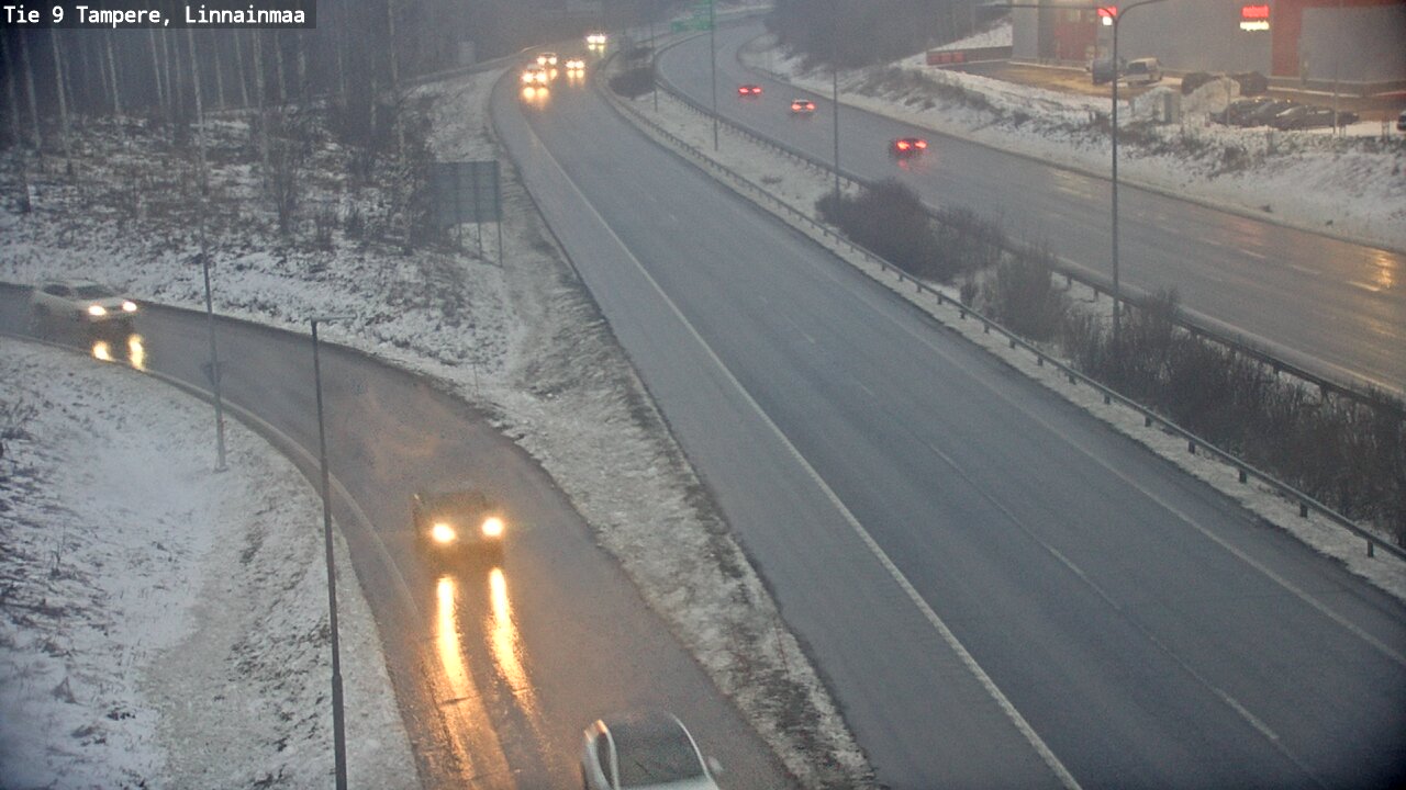 Weather Camera Image Väg 9 Tammerfors, Linnainmaa, Tampere, Pirkanmaa