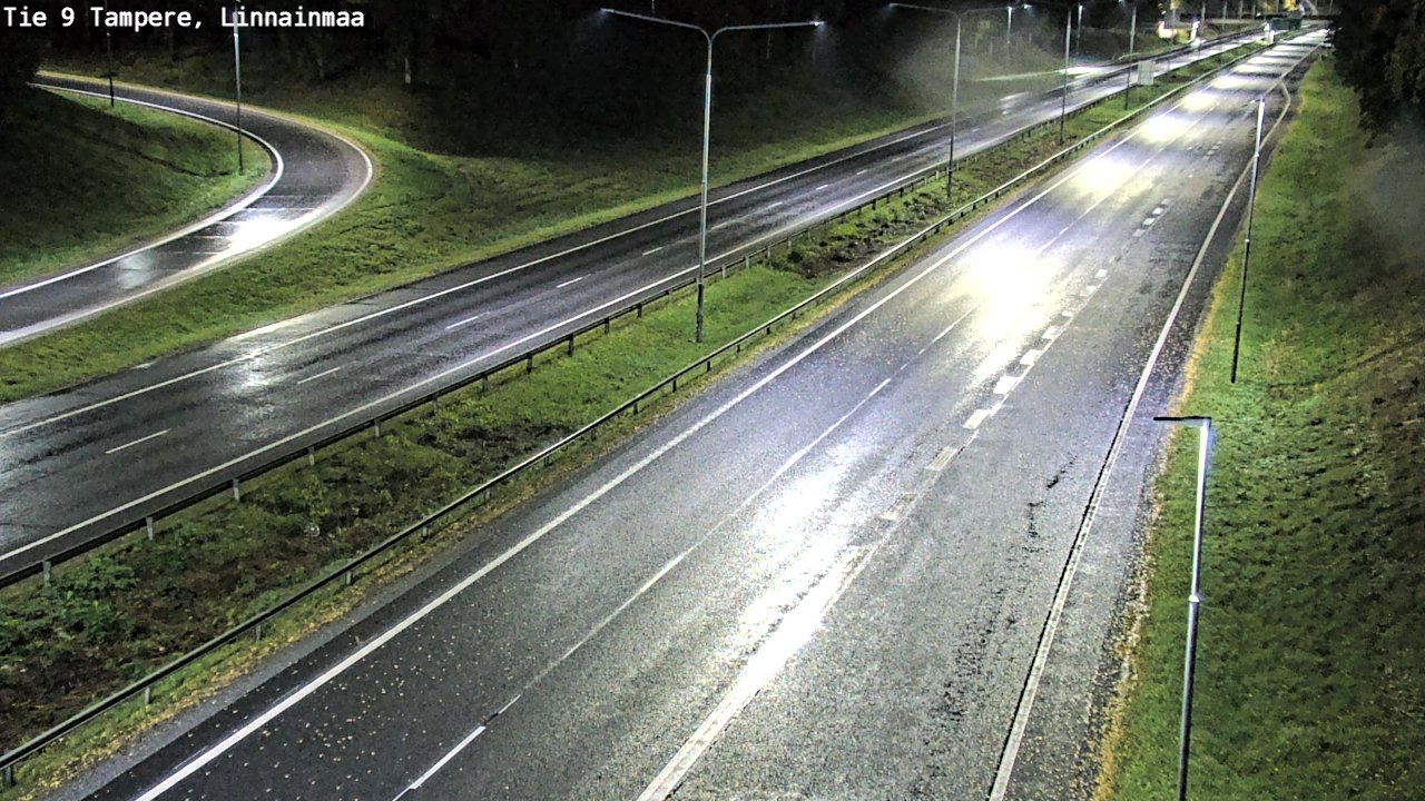 Weather Camera Image Väg 9 Tammerfors, Linnainmaa, Tampere, Pirkanmaa