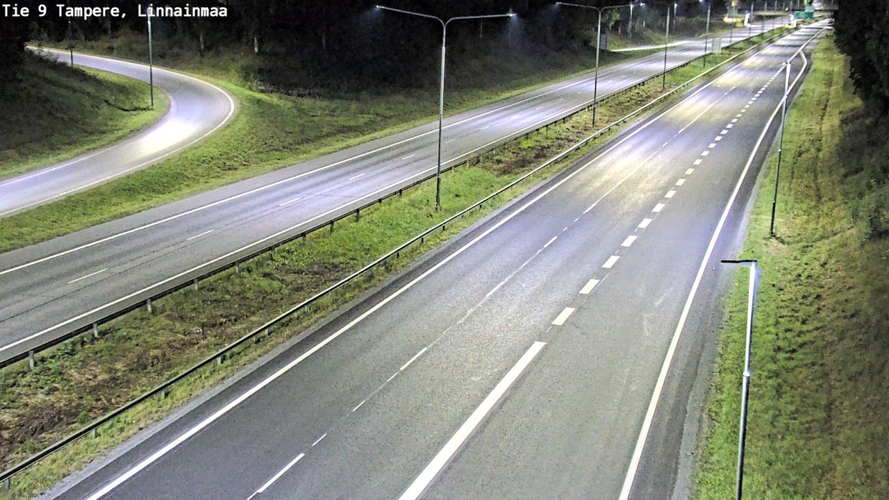 Weather Camera Image Väg 9 Tammerfors, Linnainmaa, Tampere, Pirkanmaa