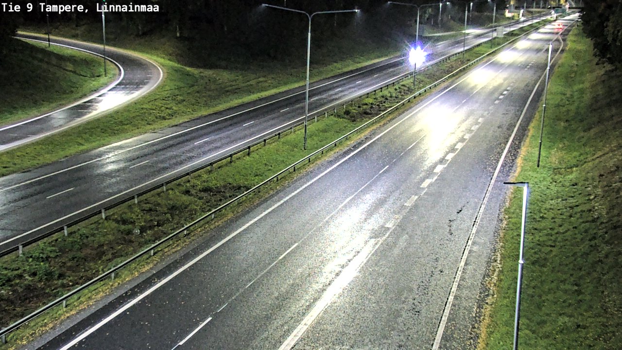Weather Camera Image Väg 9 Tammerfors, Linnainmaa, Tampere, Pirkanmaa