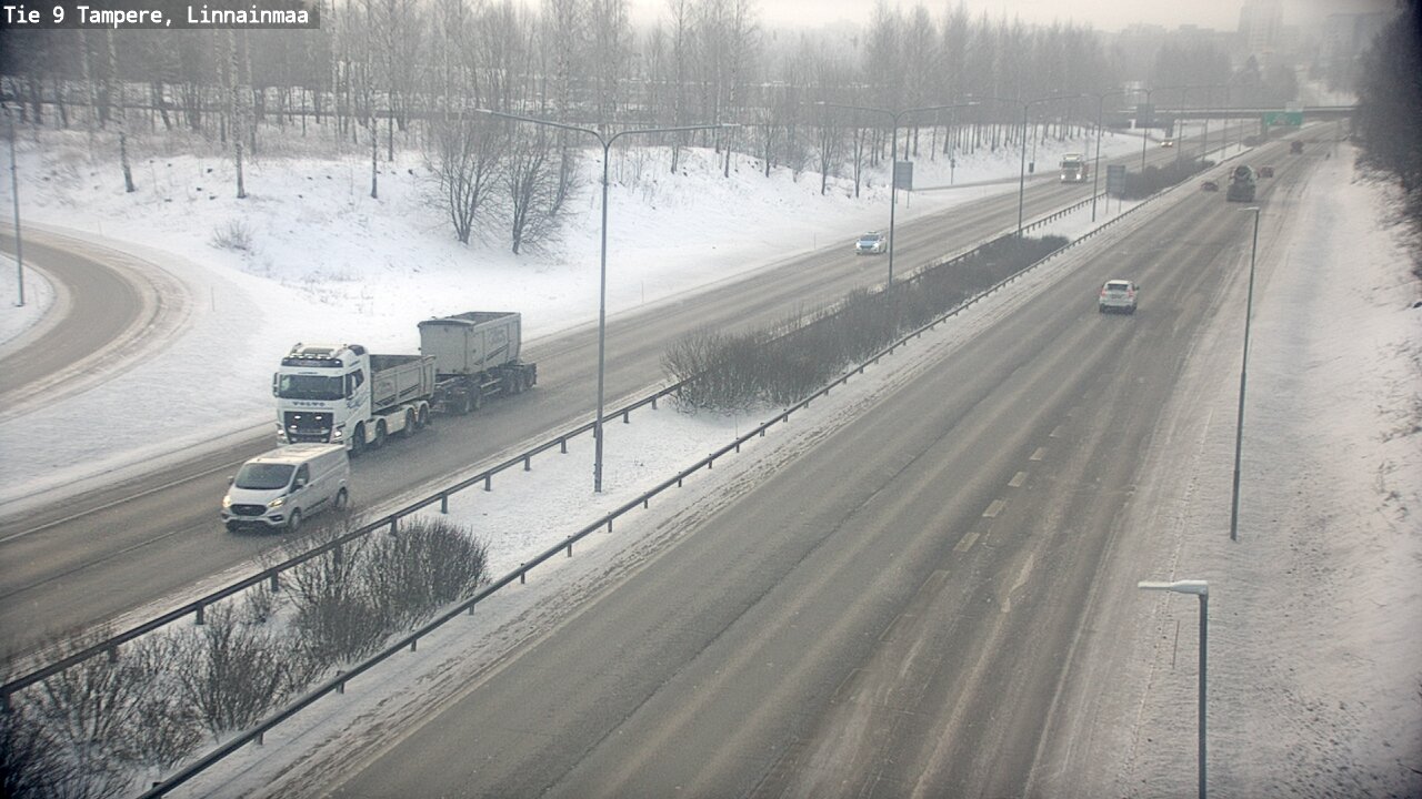 Weather Camera Image Väg 9 Tammerfors, Linnainmaa, Tampere, Pirkanmaa