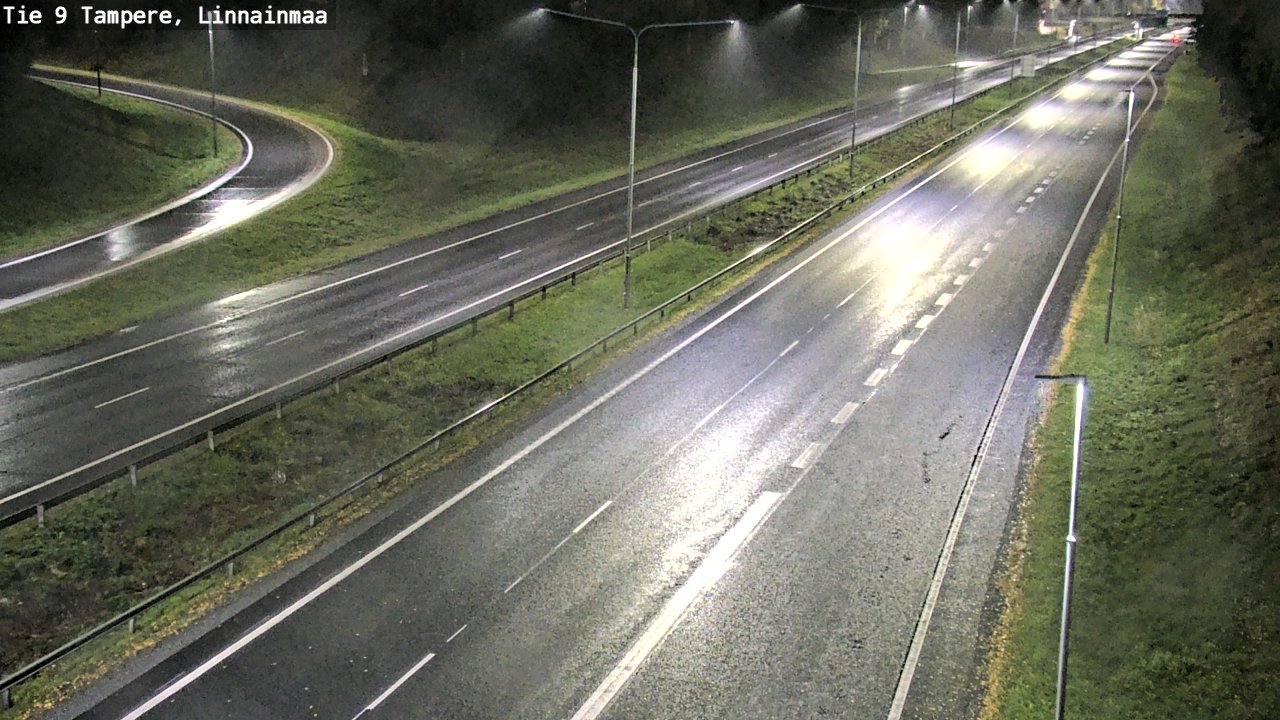 Weather Camera Image Väg 9 Tammerfors, Linnainmaa, Tampere, Pirkanmaa