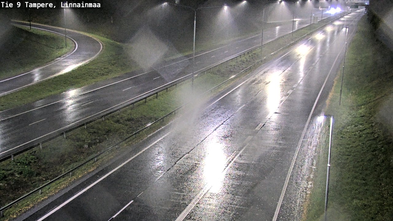 Weather Camera Image Väg 9 Tammerfors, Linnainmaa, Tampere, Pirkanmaa