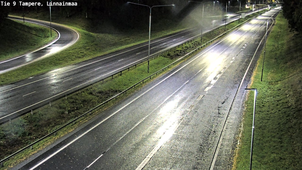 Weather Camera Image Väg 9 Tammerfors, Linnainmaa, Tampere, Pirkanmaa