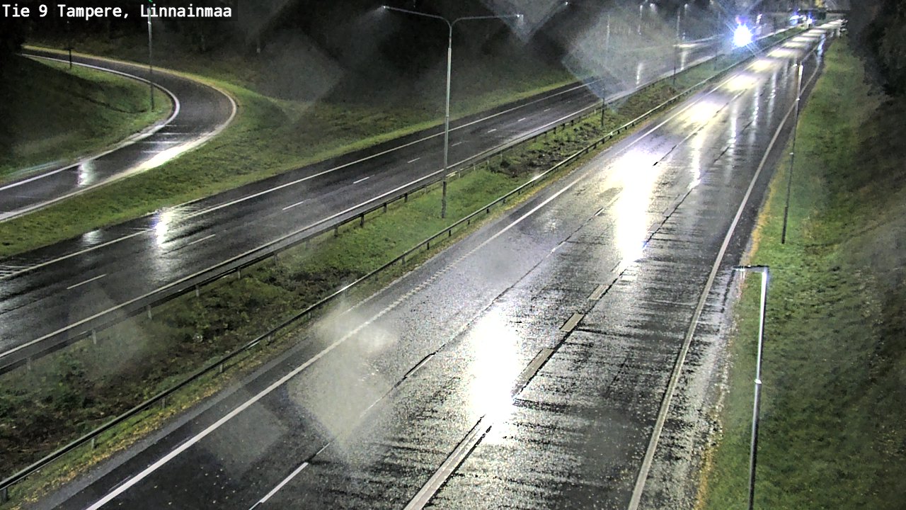 Weather Camera Image Väg 9 Tammerfors, Linnainmaa, Tampere, Pirkanmaa