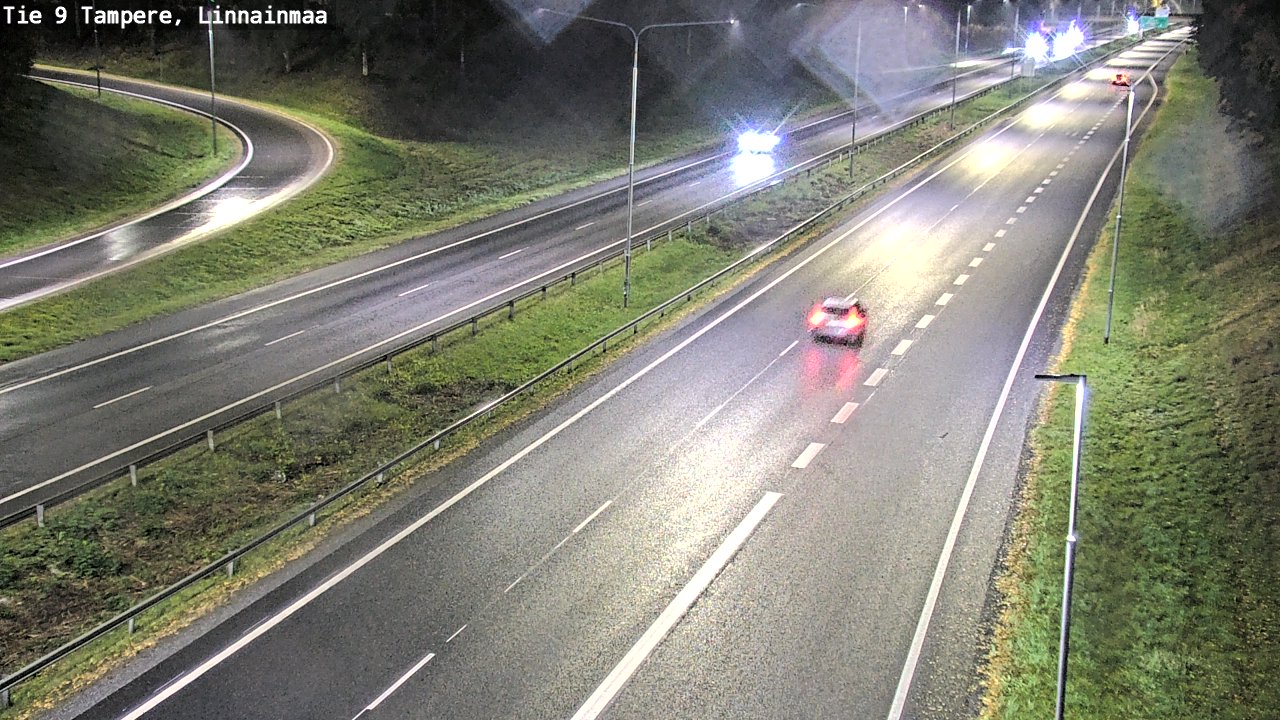 Weather Camera Image Väg 9 Tammerfors, Linnainmaa, Tampere, Pirkanmaa