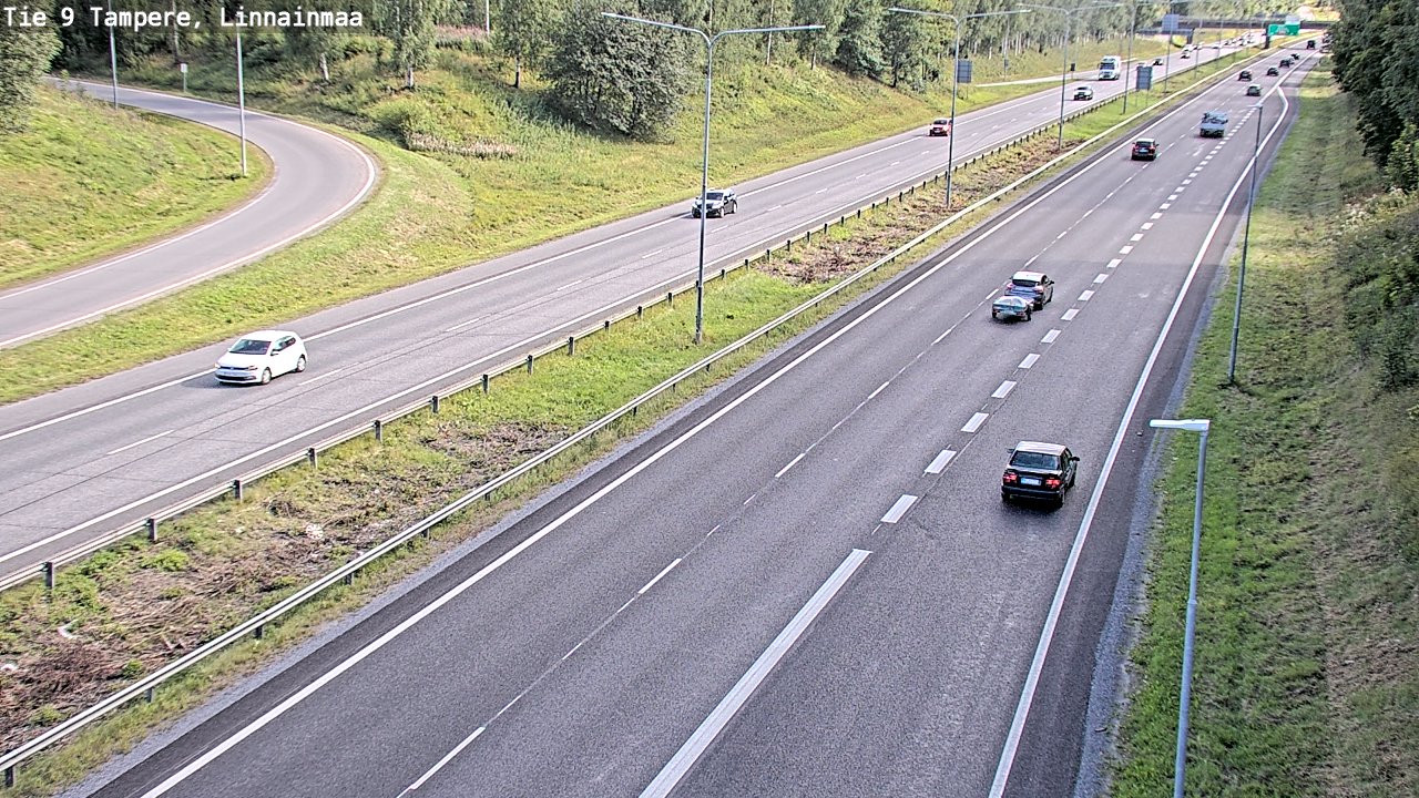 Weather Camera Image Väg 9 Tammerfors, Linnainmaa, Tampere, Pirkanmaa