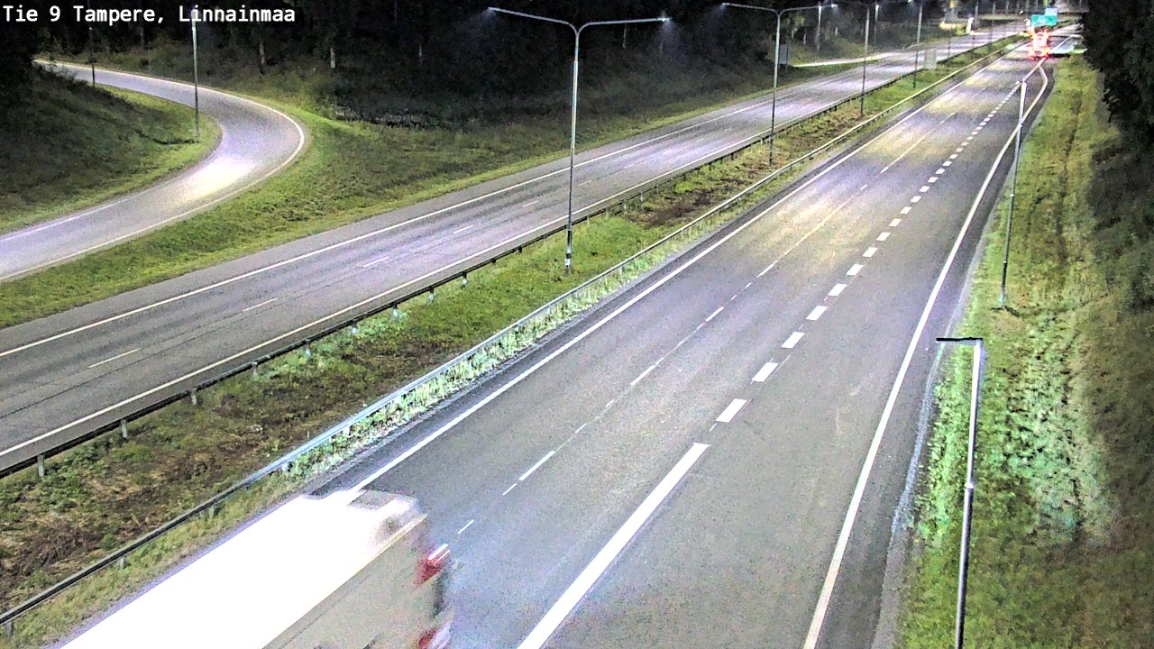 Weather Camera Image Väg 9 Tammerfors, Linnainmaa, Tampere, Pirkanmaa