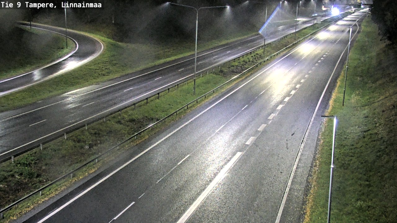 Weather Camera Image Väg 9 Tammerfors, Linnainmaa, Tampere, Pirkanmaa