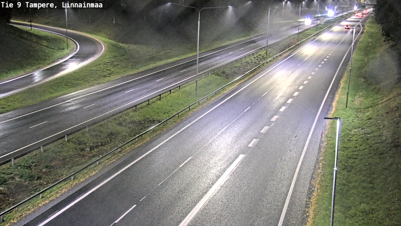 Weather Camera Image Väg 9 Tammerfors, Linnainmaa, Tampere, Pirkanmaa