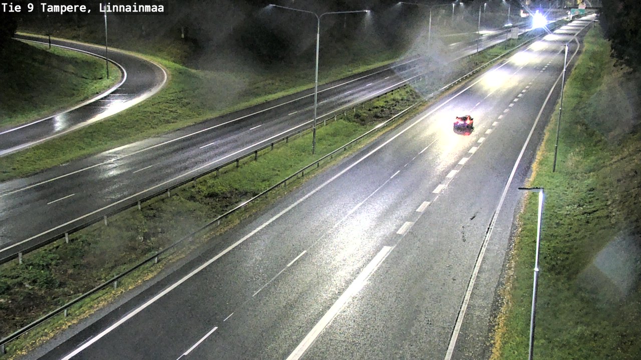 Weather Camera Image Väg 9 Tammerfors, Linnainmaa, Tampere, Pirkanmaa