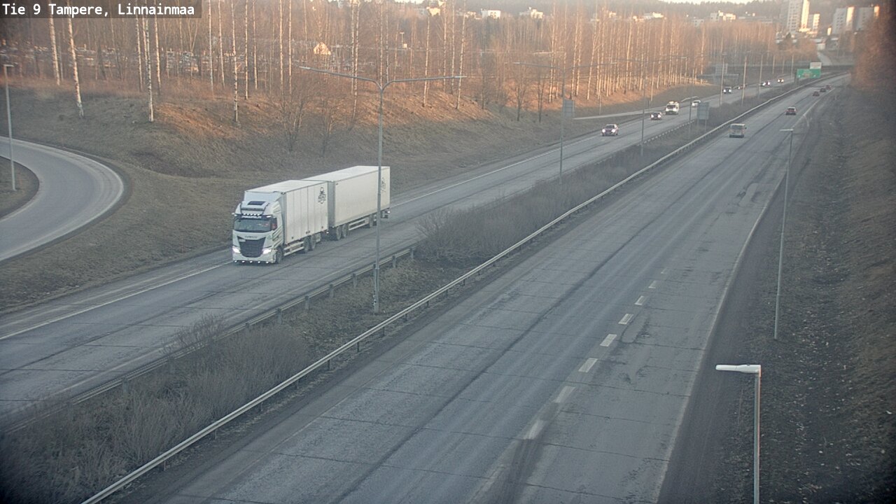Weather Camera Image Väg 9 Tammerfors, Linnainmaa, Tampere, Pirkanmaa