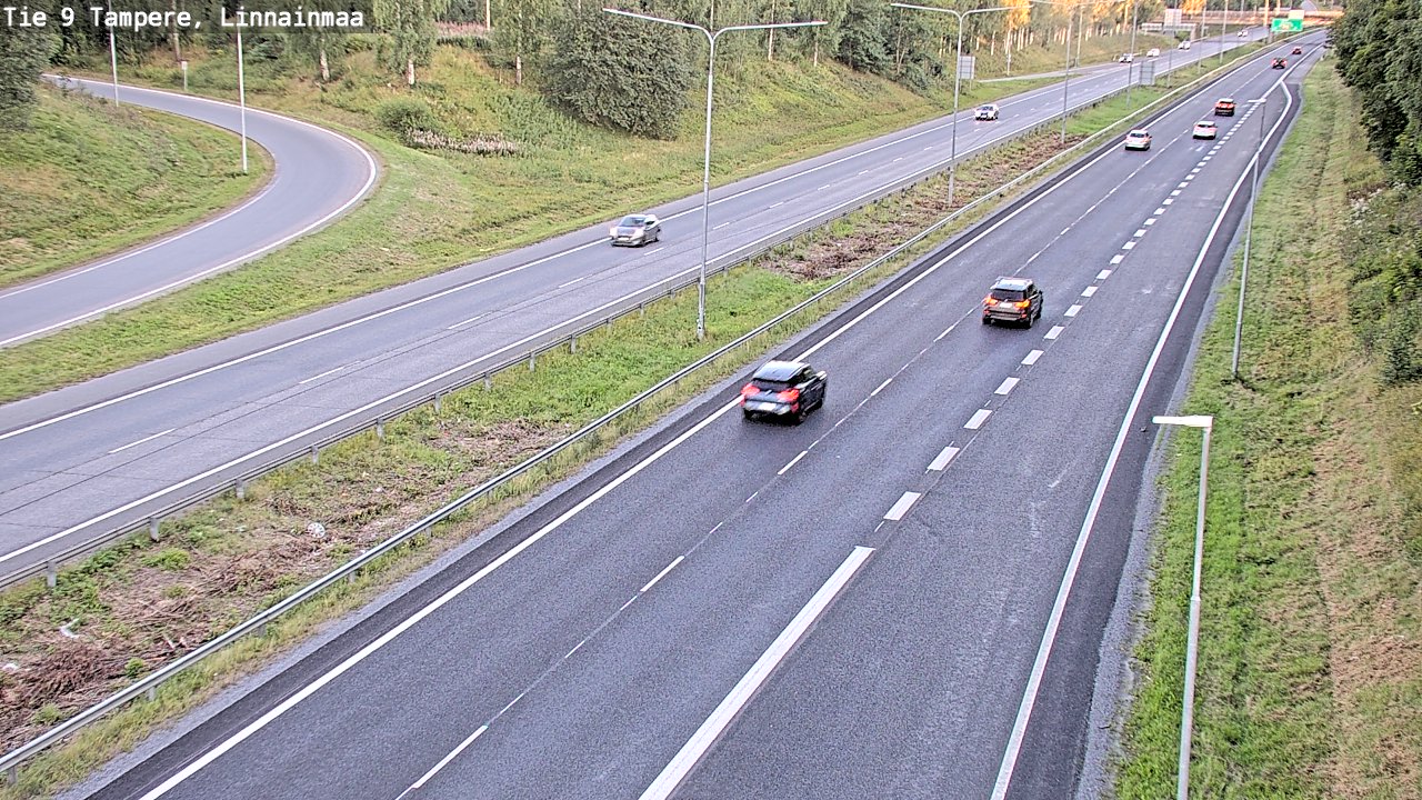 Weather Camera Image Väg 9 Tammerfors, Linnainmaa, Tampere, Pirkanmaa