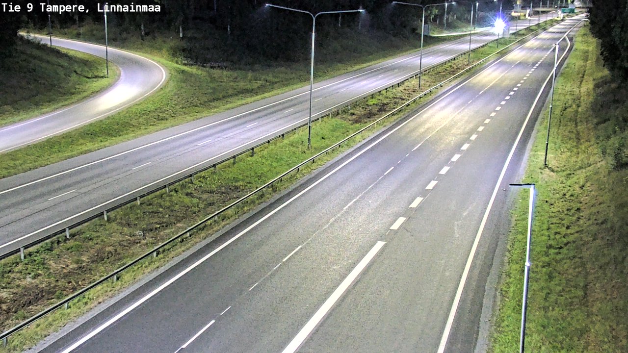 Weather Camera Image Väg 9 Tammerfors, Linnainmaa, Tampere, Pirkanmaa