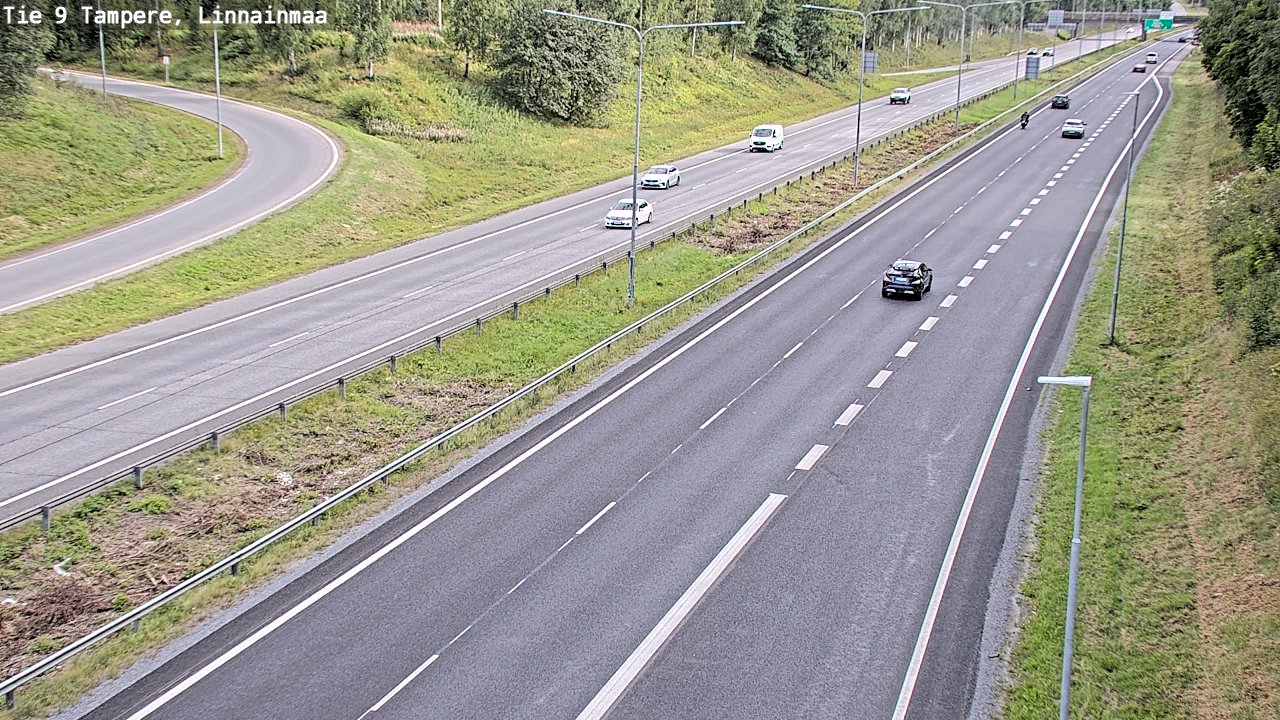 Weather Camera Image Väg 9 Tammerfors, Linnainmaa, Tampere, Pirkanmaa