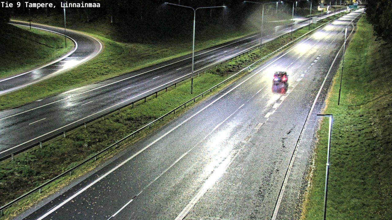 Weather Camera Image Väg 9 Tammerfors, Linnainmaa, Tampere, Pirkanmaa