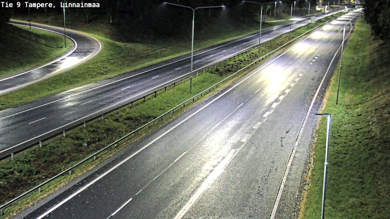 Weather Camera Image Väg 9 Tammerfors, Linnainmaa, Tampere, Pirkanmaa