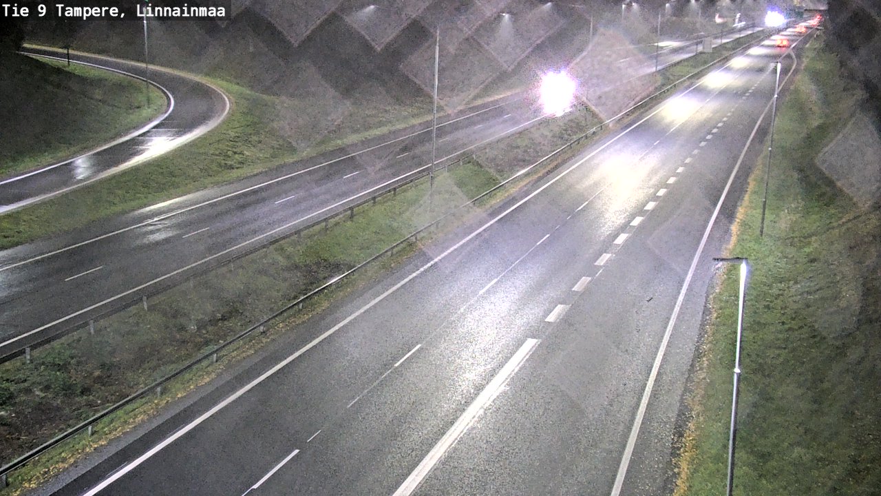 Weather Camera Image Väg 9 Tammerfors, Linnainmaa, Tampere, Pirkanmaa