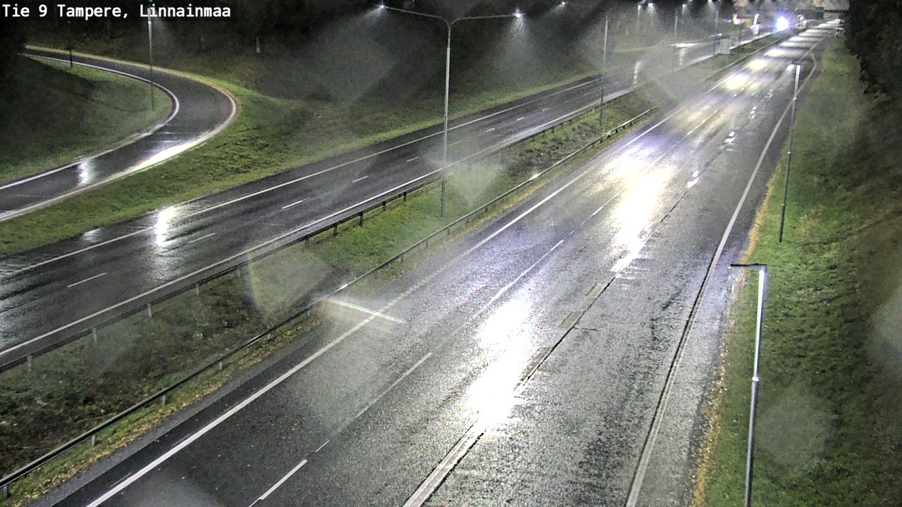Weather Camera Image Väg 9 Tammerfors, Linnainmaa, Tampere, Pirkanmaa