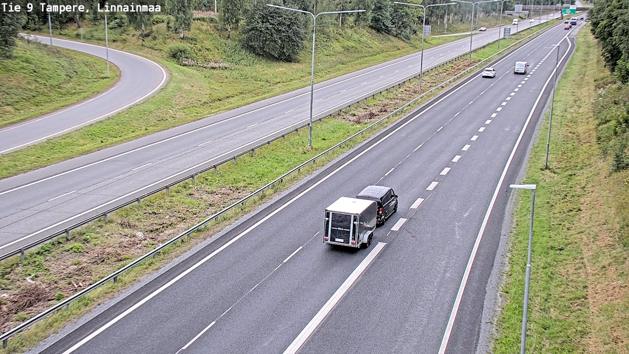 Weather Camera Image Väg 9 Tammerfors, Linnainmaa, Tampere, Pirkanmaa
