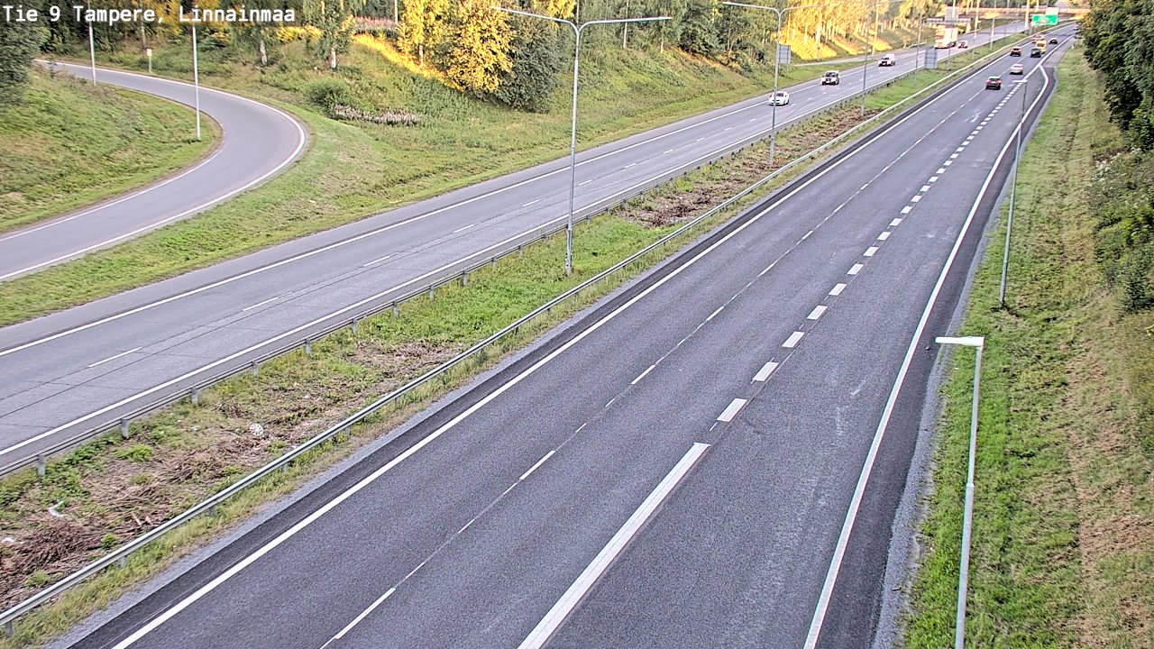 Weather Camera Image Väg 9 Tammerfors, Linnainmaa, Tampere, Pirkanmaa