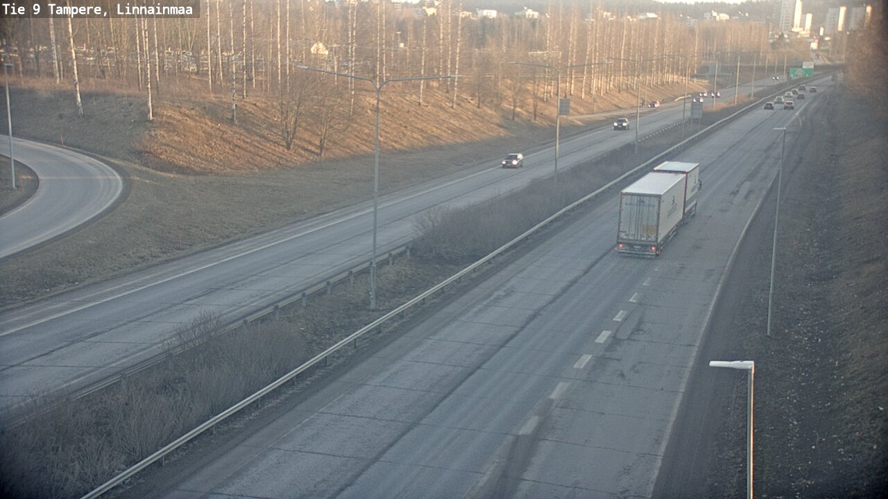 Weather Camera Image Väg 9 Tammerfors, Linnainmaa, Tampere, Pirkanmaa