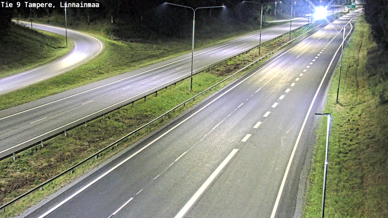 Weather Camera Image Väg 9 Tammerfors, Linnainmaa, Tampere, Pirkanmaa
