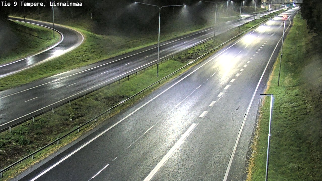 Weather Camera Image Väg 9 Tammerfors, Linnainmaa, Tampere, Pirkanmaa