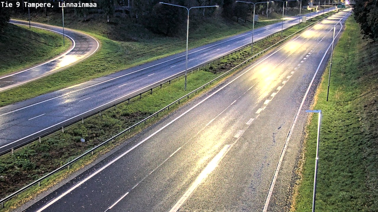 Weather Camera Image Väg 9 Tammerfors, Linnainmaa, Tampere, Pirkanmaa