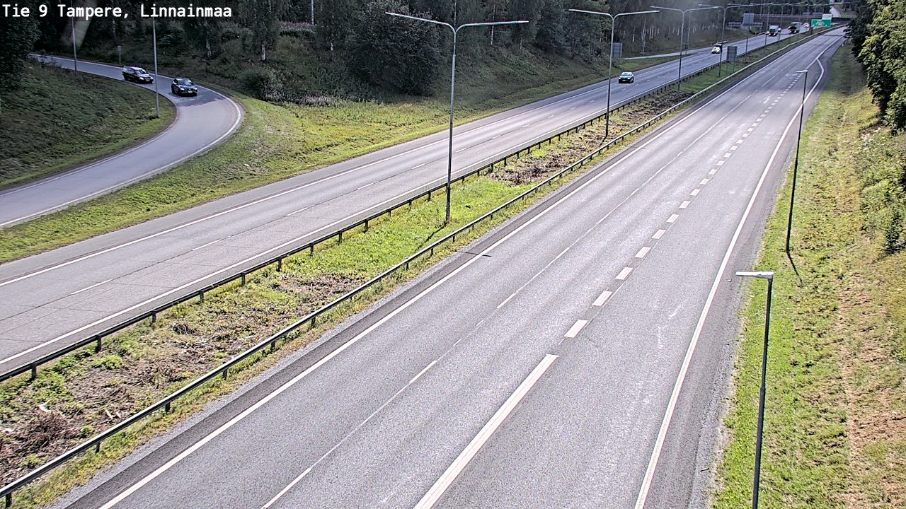 Weather Camera Image Väg 9 Tammerfors, Linnainmaa, Tampere, Pirkanmaa