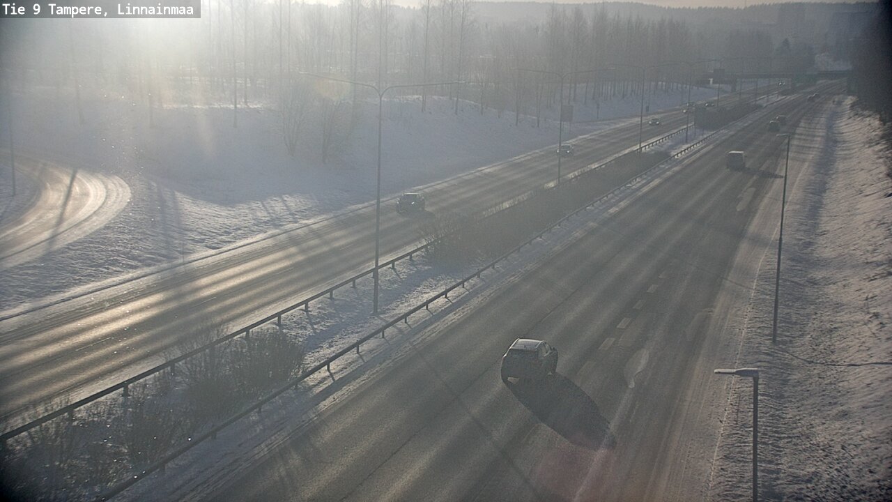 Weather Camera Image Väg 9 Tammerfors, Linnainmaa, Tampere, Pirkanmaa